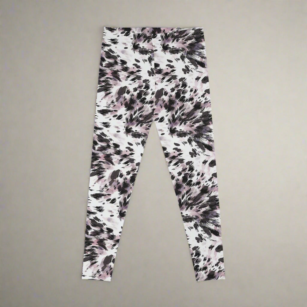 Blue Spotty Leo Animal Print Leggings | LIKI BRAND