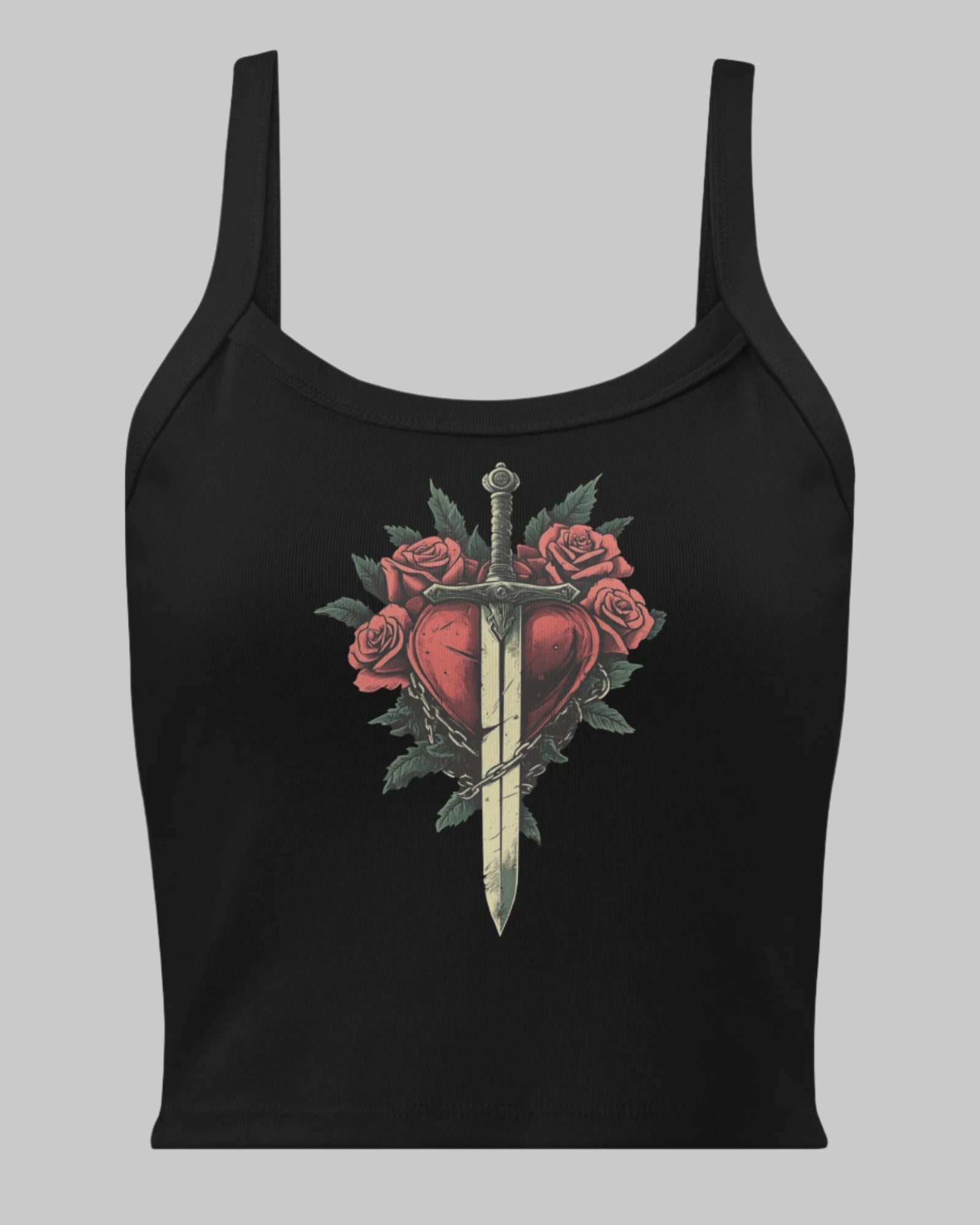 Dagger to Heart Micro-Rib Tank Top_01 | LIKI BRAND