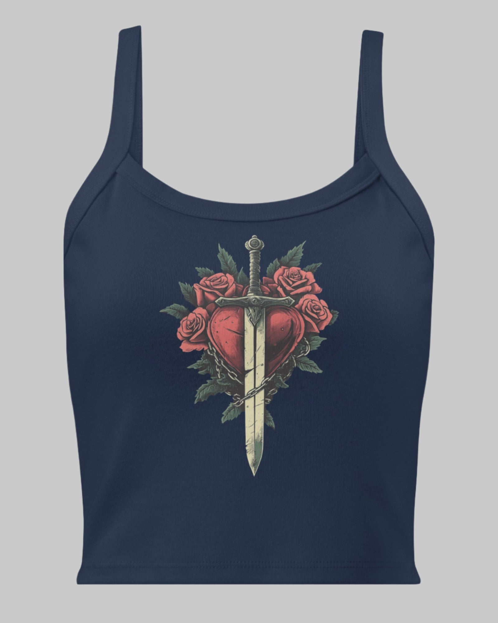 Dagger to Heart Micro-Rib Tank Top | LIKI BRAND