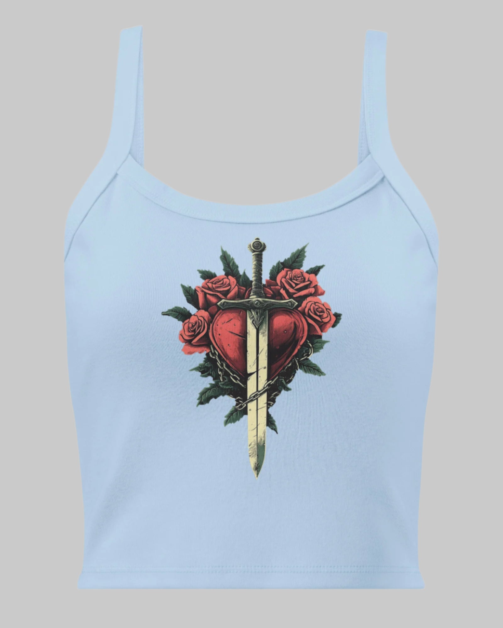 Dagger to Heart Micro-Rib Tank Top | LIKI BRAND