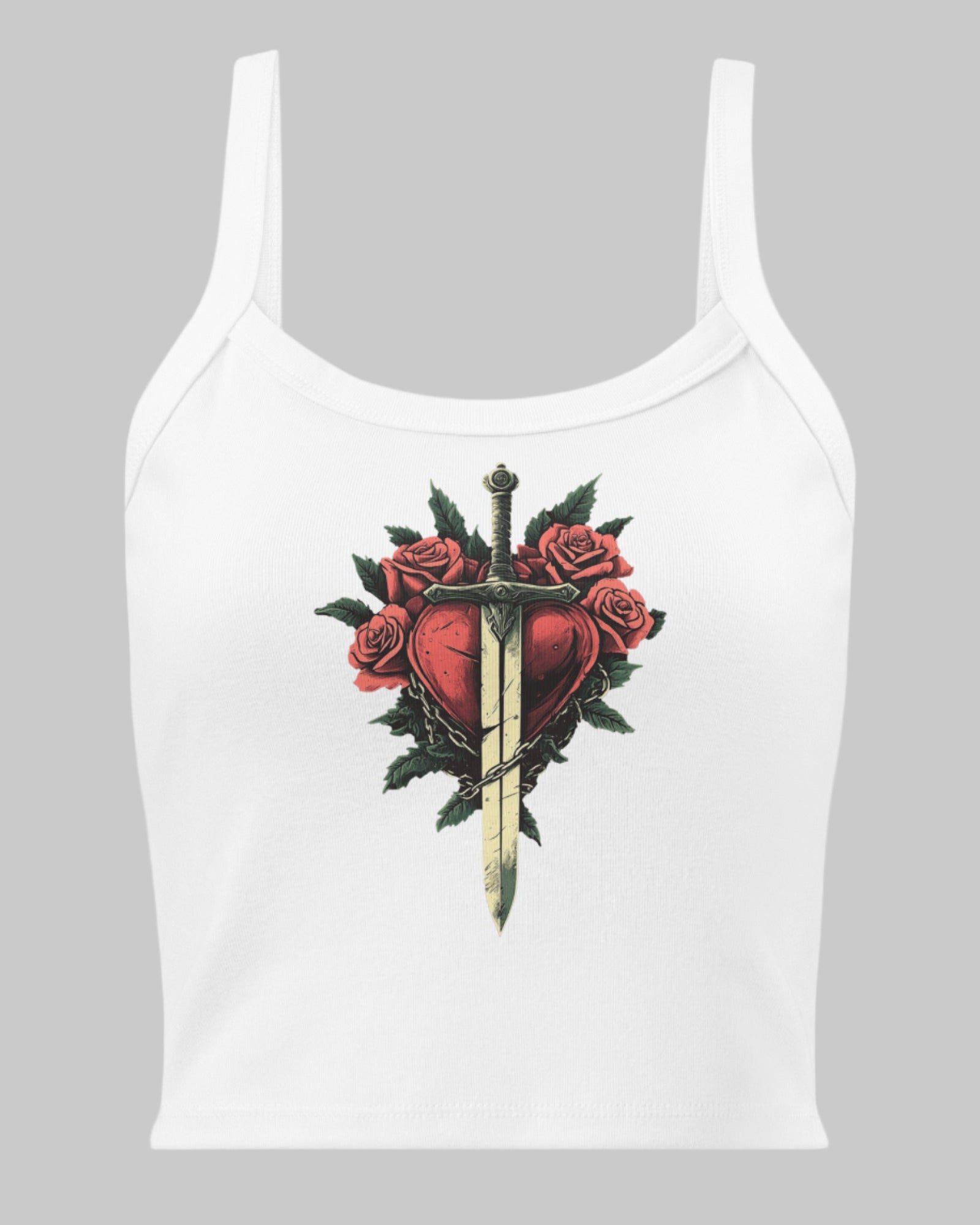 Dagger to Heart Micro-Rib Tank Top | LIKI BRAND