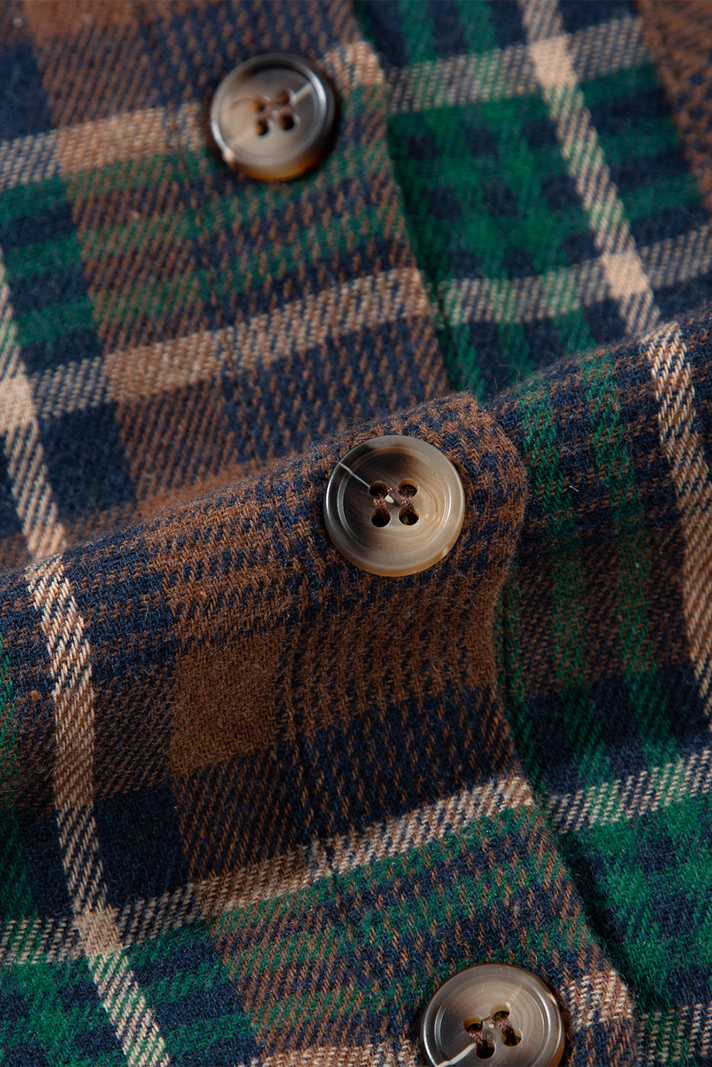 Plaid Button Up Shirt Jacket | LIKI BRAND