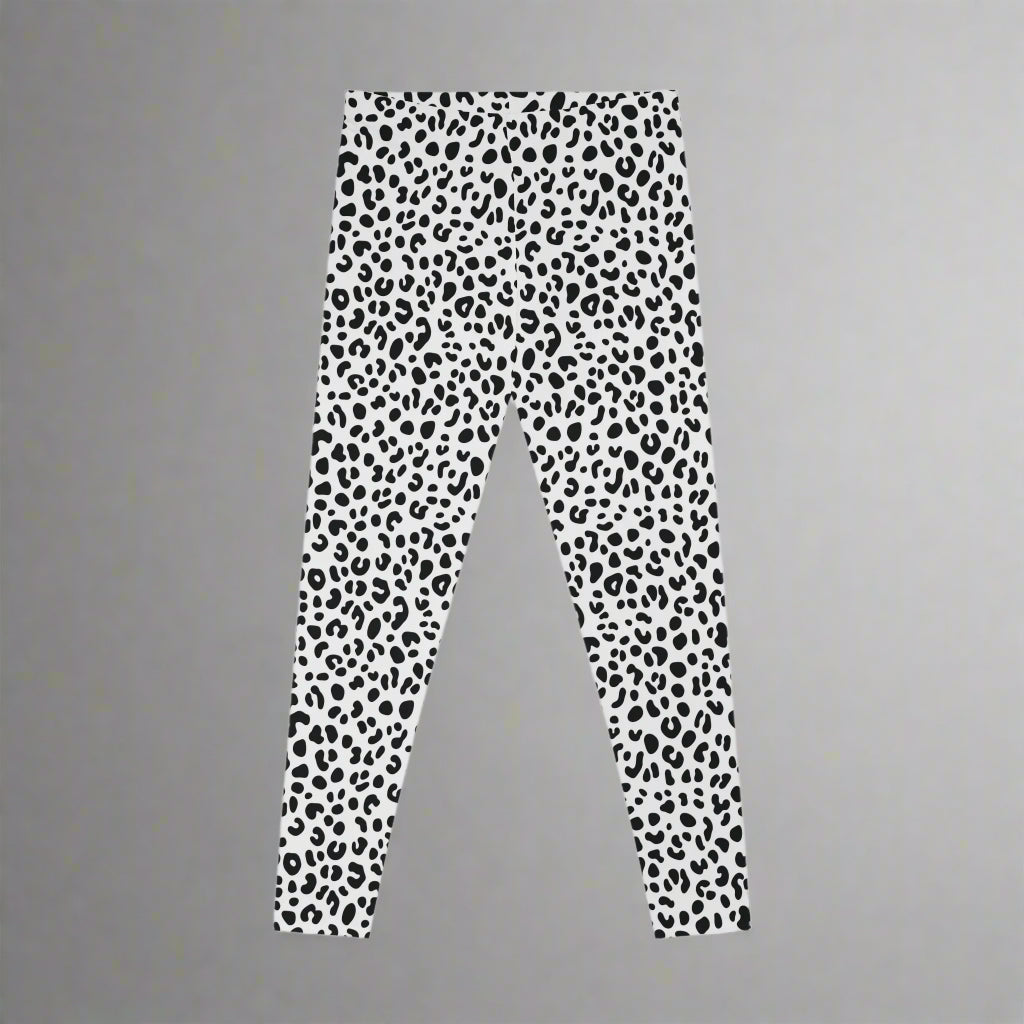 Snowy Leopard Animal Print Leggings| LIKI BRAND